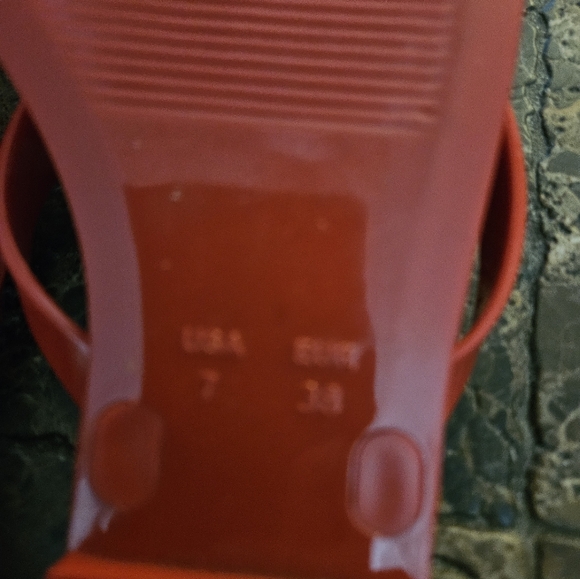 Jeffrey Campbell So Sweet Red Rose Flip Flop SZ 7 - Picture 7 of 8